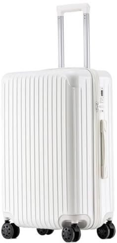 ASHSDI Koffer Reisekoffer Trolley Hartschalen-ABS-Koffer Mit Doppelten Spinnerrädern, Leichtes Rollgepäck Mit Schloss Boardcase Handgepäck (Color : C, Size : 26in)