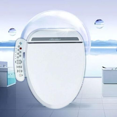 Asiento de bidé inteligente para ducha, asiento de inodoro eléctrico, con calefacción eléctrica, limpieza automática, descenso automático, tapa de inodoro inteligente