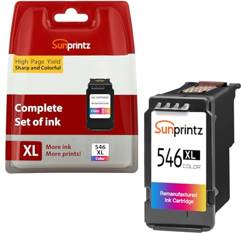 SUNPRINTZ CL-546XL Farbe Druckerpatronen,546 XL Color für Canon Druckerpatronen 546 CL-546XL,für Pixma MX495 TR4550 TS305 TS3450 TS3150 TS3350 MG2450 MG2500 MG2550 MG3050 IP2850(1 Farbe)