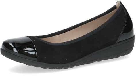 CAPRICE 9-22103-41 Ballerines pour Femme Noir Sue Comb 40 EU, Black Sue Comb, 40 EU