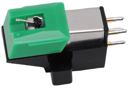 Elprico Cartucho para Tocadiscos, Aguja Magnética para Tocadiscos, Reemplazo de Aguja para Tocadiscos AT LP120 MM con Lápiz óptico Elíptico para Tocadiscos DJ y Tocadiscos