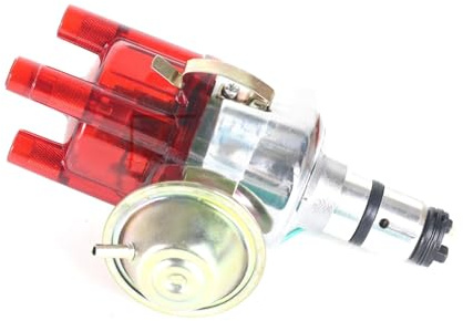 Bildistributör Elektronisk Tändfördelare Passar För VW Bubbla L4 1.6L 1960-1985 Tändstiftssats Krom Kaross Passar För BOSCH Many Tändningsdistributör(Red clean)