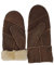 HEITMANN 100% Lammfell Handschuhe Fäustlinge Echt-Leder Herren NEU (M, Braun)