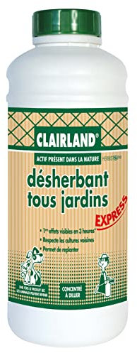 CLAIRLAND Désherbant Tous Jardins - Actif présent dans la nature - Concentré 910 mL, CLAIRJAR910N