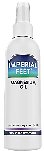 Imperial Feet Spray de Magnesio de Grado Pedicura 33% de Magnesio Para Recuperación Muscular, Calambres y Alivio de Piernas Inquietas, Mejora del Sueño, Apoyo Atlético, Salud de la Piel y Los Huesos