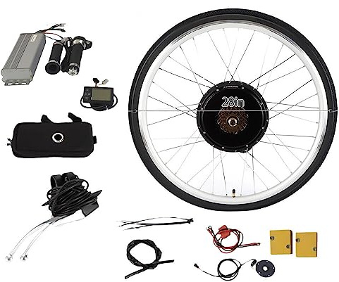 SHZICMY 28 tums Ebike konverteringssats E-cykel bakhjul konverteringssats 36 V 500 W elcykel konverteringssats Ebike konverteringssats elektrisk cykel konverteringssats