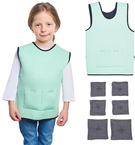 Gewichtsweste Kinder | Weighted Vest als ADHS Hilfsmittel und Autismus Hilfsmittel | Autismus-Sensorik-Kleidung | anpassbare Gewichtweste | Weight Vest für Kinder | Weste Kinder Jungen und Mädchen