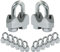 Cjueiom 12 Pcs Wire Rope Clip Cable Clamp M4 for 4mm / 5/32 inch Wire Rope Clamp, 304 Stainless Steel U Bolt Saddle Fastener for Rigging Rope and Tension Cable Garden Tensioning Wire Ropes