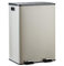 CASABEL Cubo de Basura Cocina Reciclaje 60L – 2x30L Doble Compartimento con Pedal, Acero Inoxidable Gris, Cubos de Basura de Reciclaje, Tapas Silenciosas, Cubos Extraíbles.