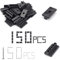 Vipuikos 150 clip WPC da 6 mm, fissaggio nascosto con clip a T con cacciavite bit, clip da terrazza in plastica da 6 mm, per assi WPC/BPC, clip di fissaggio in WPC con 150 viti