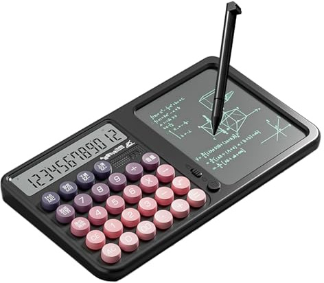 Kalkylator med anteckningsblock - Memo Digital Memo Pad Function Office School Supply | LCD-skärm aritmetiskt verktyg bärbart hopfällbart kompakt tidskrift organisatör smart anteckningsbok assistent