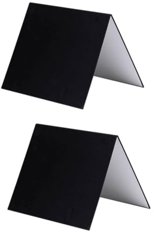 Mikinona 2 Pezzi Riflettore Fotografico Pieghevole A4 in Cartone Leggero Diffusore di Luce Bifacciale per Accessori Fotografia Natura Morta Portatile