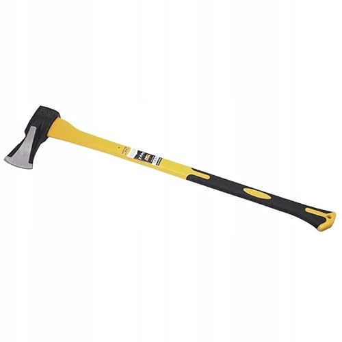FEINZ Hache à Fendre 2 KG Manche en Fibre de Verre 800mm - Merlin pour Fendre le Bois de Chauffage avec Lame en Acier Robuste et Poignée Antidérapante pour Jardin Forêt Extérieur