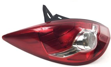 Bil Bakre Stötfångare för Nissan För Tiida För Halvkombi 2008 2009 2010 Vänster Höger Bakljus Bromslampa Bromsljushus(Red-Left Side)