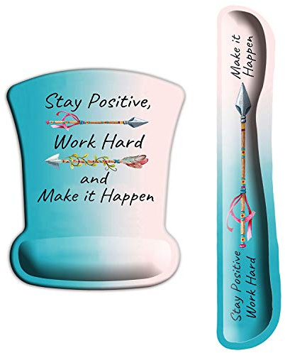 ITNRSIIET Verbesserte ergonomische Tastatur-Handgelenkauflage und Maus-Handgelenkauflage, Handgelenkauflage mit rutschfester Unterseite für Computer, Laptop, Gaming, Arbeiten, einfaches Tippen