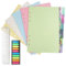 A5 Nachfüllbare Notizpapier Set, A5 Papier 6 Loch, 50 Blätter A5 Papier Nachfüllpapier Liniert, 6 Stücke Trennblätter A5, 200 Stücke Sticky Tabs Farbige, 20cm Lineal, a5 Ringbuch Nachfüllpapier
