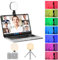 ATUMTEK RGB 91 LED Videolicht 2900-6700K 10 Lichtmodi und 5 Helligkeit 5-stufiges dimmbares CRI95 + High Power Panel-Licht, eingebauten Akkus für Phone, iPhone, Android, iPad, Laptop,Zoom,TikTok