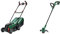 Bosch Cordless Lawnmower CityMower 18V-32 (18 Volt, 1x Battery 2.5 Ah, Brushless Motor, Cutting Width: 32 cm, Lawns up to 300 m², in Carton Packaging) & Cordless Grass Trimmer EasyGrassCut 18V-230