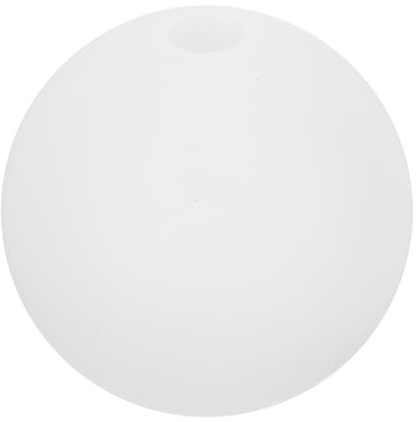 OATIPHO White Round Ball Lamp Shade Plastic G9 12.00X12.00X12.00cm | Plastic Build, G9 Socket, Wall Lamp Use, 1 X Lampshade Included, Household Decoration