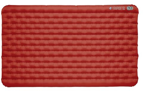 Big Agnes Rapide SL - Insulated Sleeping Pad, Ultralight, All Season Compact Backpacking and Hiking, Pumphouse Sack Included, Orange, 40X72 Double Wide