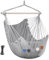 GOCAN Hängematte Stuhl Große Hängematte Schaukel, 110 x 150cm Last 150kg, Baumwolle Hängematte Stuhl Metall Spread Bar Breiter Sitz Schaukel Stuhl (Grau)