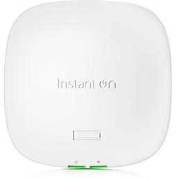 HPE Networking Instant On Access Point AP21 2x2 WiFi 6 Indoor Wireless Access Point | Single-Room, Secure, Smart Mesh Support | Power Source Included | RW rest-of-world Model (S1T15A)