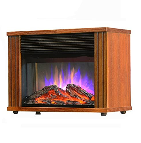 caminetto elettrico decorativo Stufa elettrica for camino Stufa a libera installazione con struttura in legno, riscaldamento silenzioso, protezione contro il surriscaldamento con regolazione a tre sto