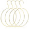 MAGICLULU 4pcs Cintre ÉCharpe Rond MéTal Doré, Organisateur De Garde-Robe Multi-Fonctionnel pour Cravates, Ceintures Et ÉCharpes, Maximiser Espace