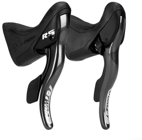 Palanca de cambio de bicicleta, desviador de freno de carretera para manillar de diámetro 22,2 ± 0,2/24 ± 0,2 mm, cambio de carretera R2/R3/R5/R7 2 x 7/8/9 velocidades (R5)