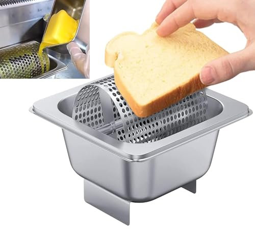 LHQYA Rodillo De Mantequilla, Rueda Esparcidora De Mantequilla Acero Inoxidable Capacidad 36 Onzas, Diseño Extraíble/se Extiende Uniformemente Y Ahorra Un 95% Mantequilla, para Cocina De Taller