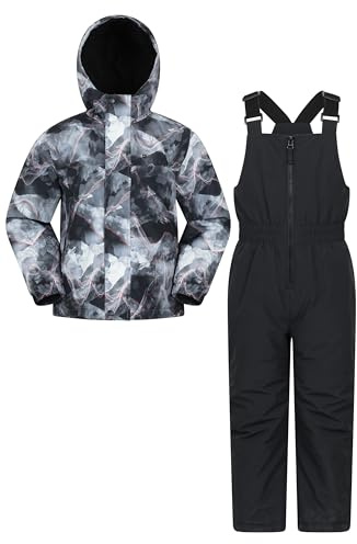 Mountain Warehouse Polar Zone Kids Jacket & Pants Set Dark Grey 9-10y