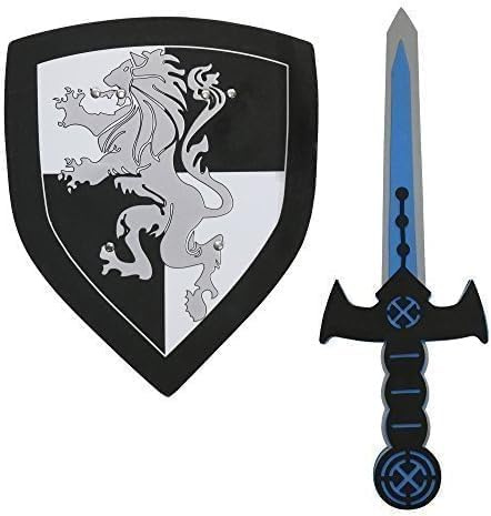 Kids Knight Warrior Sword & Shield Foam Toy Set – Safe Role Play Costume Accessory for Halloween, Fancy Dress & Medieval Adventures