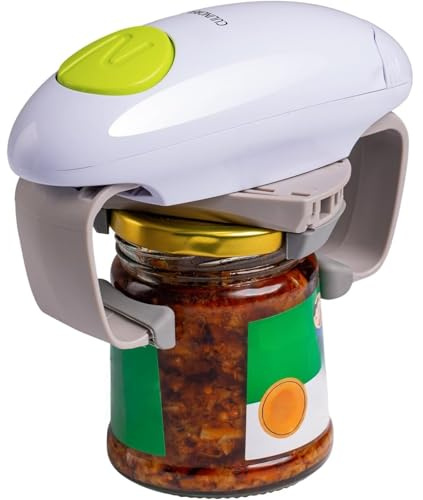 Ouvre-boîte électrique - Pour bocaux scellés - Moins d'efforts pour ouvrir - Ouvre boîte automatique - Démarrage un clic