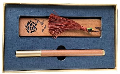 Graduation Kit Wooden Bookmark Set Brown Chinese Style Souvenir
