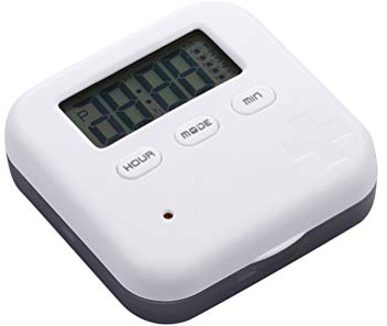 Box 4 Fächer Tablettenbox Pillenbox Pillendose mit 5 Erinnerungen (Grau)