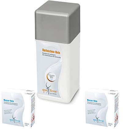 Bayrol Set> 2X SpaTime Wasser Rein + 1x Kartuschen Rein Wasserpflege, Whirlpool Pflegefibel/Poolpflege/Desinfektion/Whirlpool/Spa