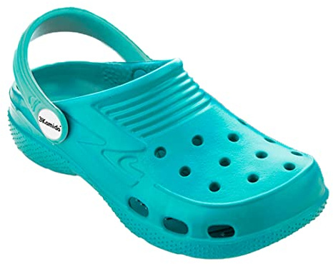 3Kamido Croco Kids vackra träskor barn trädgårdsskor badtofflor sandlåda camping pojkar och flickor (Turkos, Europeiska skostorlekar, Småbarn, Numeriskt, Medel, 26)