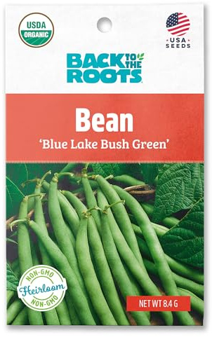 Back to The Roots 100% Organic Seed Packet Blue Lake Bush Bean