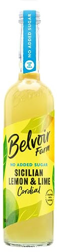 Belvoir Farm - Sicilian Lemon & Lime Cordial, Simple Ingredients, Dilute to Taste, Crafted with Nature, Low in Calories, No Added Sugar, Gluten Free, Suitable for Vegetarians & Vegans pack of 1