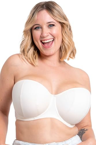 Curvy Kate Luxe Strapless Bra Pearl Ivory 36G