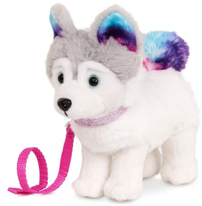 Our Generation Posable Siberian Husky Pup with Adjustable Limbs, 6-Inch Size