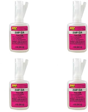 ZAP Super Thin Strong Hobby Model PT08 CA Glue 1oz FOUR PACK - 5525652