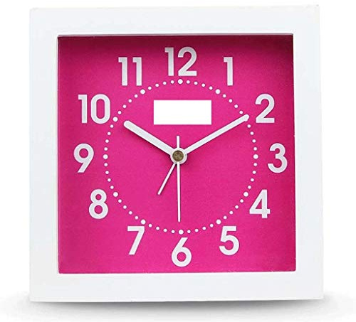 CFWSHJ Reloj Despertador con Campana pequeña, Lindo con luz de Fondo y Ruidoso para despertarte, Dormitorio de Trabajo silencioso y(Black-JoJo's Bizarre Adventure1)