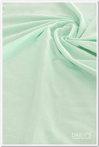 WLLLO Gauze, Pure Cotton, Cotton Yarn, Double Thin Thin Water Towel, Diaper, Sleeping Bag, Air Conditioner is 2.5 Meters Wide by Summer Cool,Plain Green Half Meter