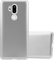Cadorabo Hülle kompatibel mit LG G7 ThinQ/FIT/ONE Schutzhülle TPU Silikon Case Metallic Design Slim Kratzfest Weiche Gummi mit Rundumschutz Case Hülle für LG G7 ThinQ/FIT/ONE in Silber