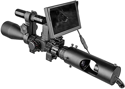 Cámara de Caza Visor Nocturno Mira telescópica Caza Óptica Mira táctica 850nm Infrarrojo LED IR Dispositivo de visión Nocturna a Prueba de Agua