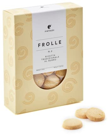 Pintaudi | Frolle Ricetta Tradizionale Burro | Biscotti al Burro Puro | Frollini in Sacchetto al Burro di Normandia - 160 Gr | Frolle Classiche al Burro