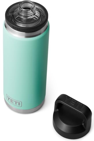 YETI Rambler Bottle Chug, Vaccum Insulated Stainless Steel Bottle with Chug Cap, Seafoam, 26 oz (769 ml)
