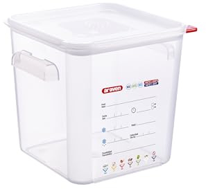 Araven Squared Transparent Container Polypropylene - 18Ltr with Lid 290x290x320