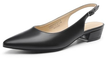 DREAM PAIRS Women's Block Heel Kitten Heel Pumps,Black,5